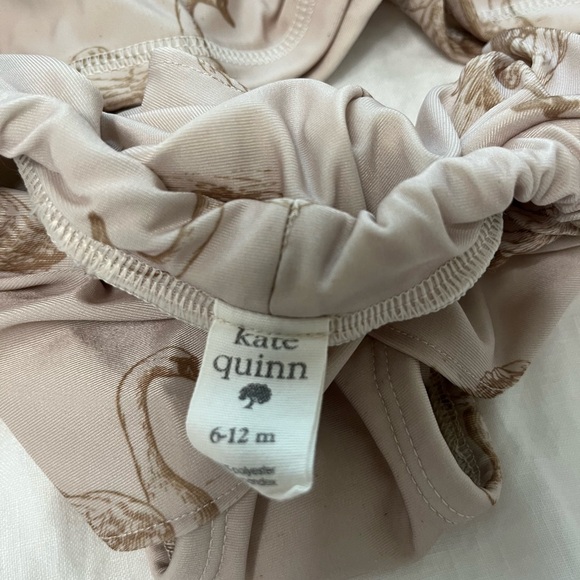 EUC KATE QUINN ORGANICS TWO PIECE SWANS SWIMSUIT 6-12 m - Picture 2 of 2